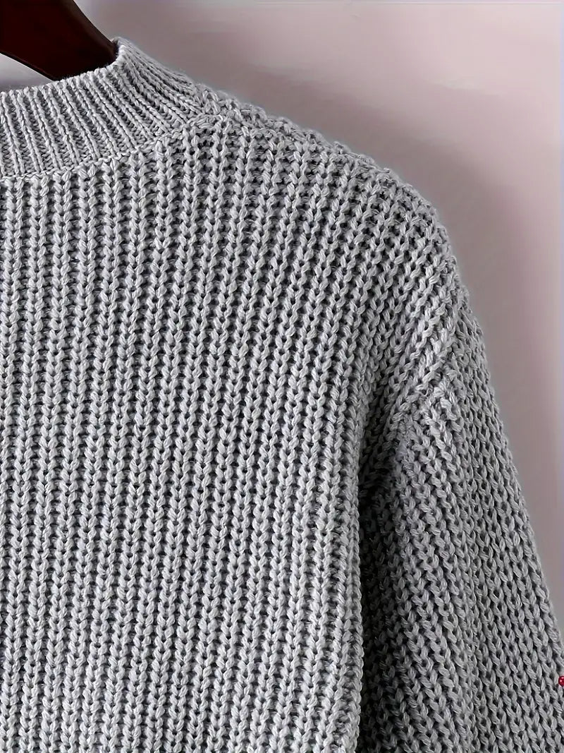 Viona Cropped Knit Sweater