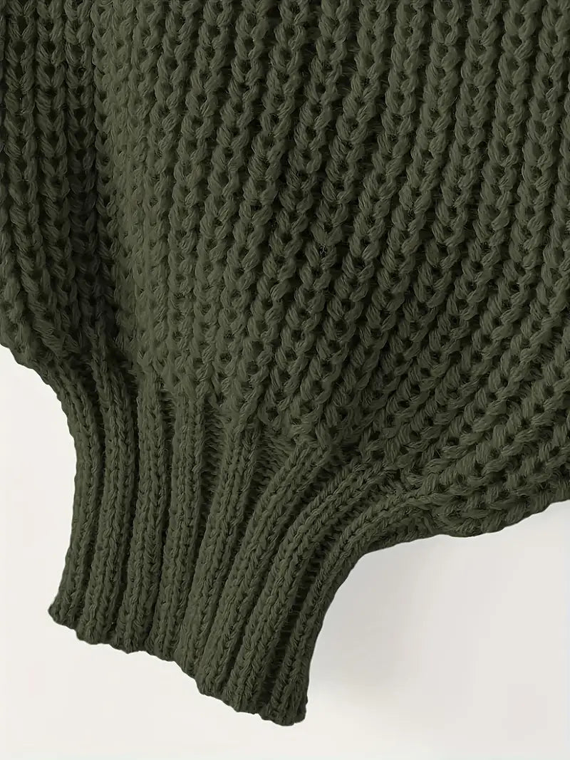 Viona Cropped Knit Sweater
