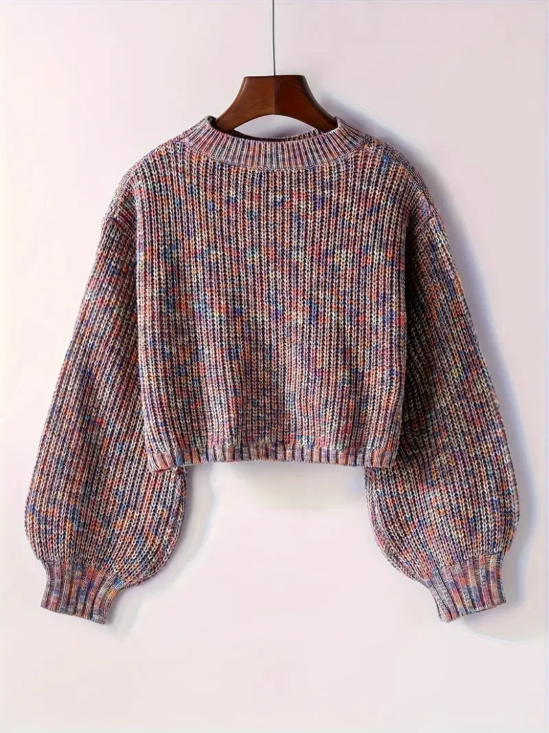 Viona Cropped Knit Sweater