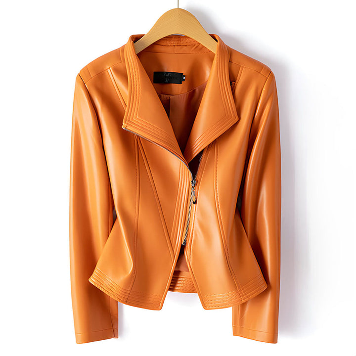 Clarisse Sheepskin Moto Jacket