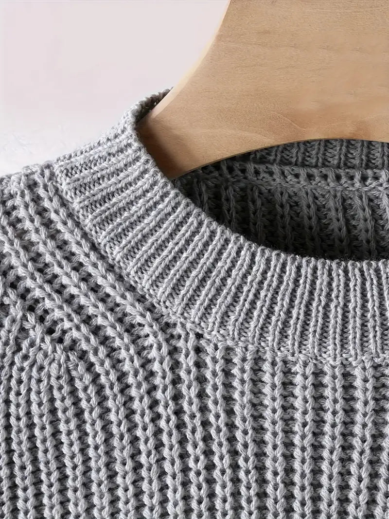 Viona Cropped Knit Sweater