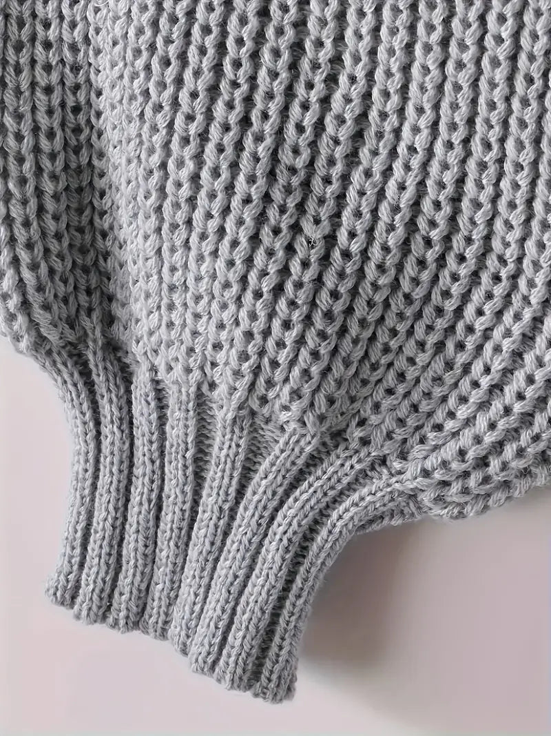 Viona Cropped Knit Sweater